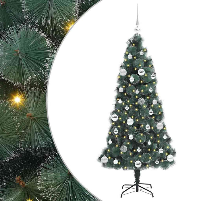 Bradul de Crăciun artificial pre-luminat cu set de bile 150 cm - WALTI WALTI