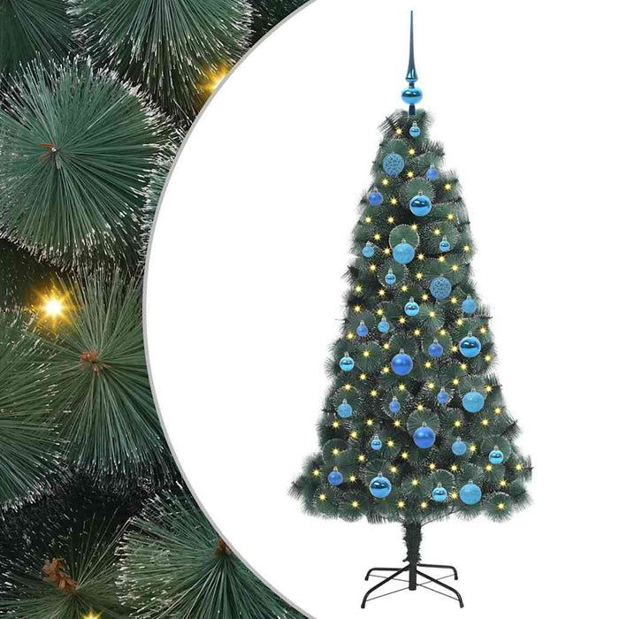 Brad de Crăciun artificial pre-iluminat cu set de mingi 150 cm - WALTI WALTI