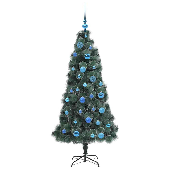 Brad de Crăciun artificial pre-iluminat cu set de mingi 150 cm - WALTI WALTI