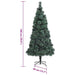 Brad Crăciun Artificial 300 LED-uri Verde 180 cm PET - WALTI WALTI