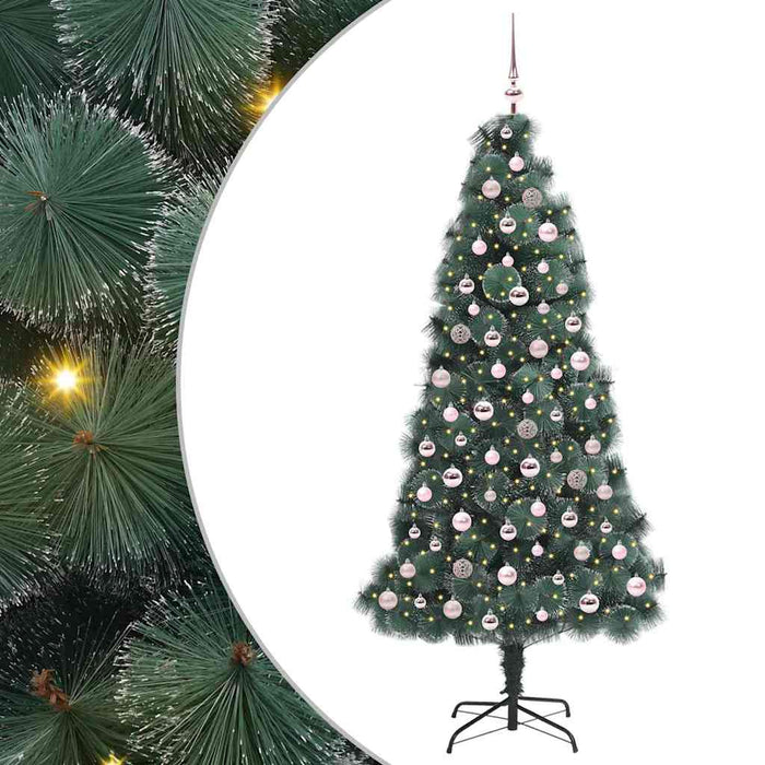 Pom de Crăciun artificial cu lumini și set de mingi 210 cm - WALTI WALTI