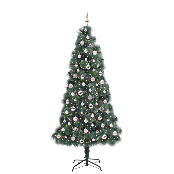 Pom de Crăciun artificial cu lumini și set de mingi 210 cm - WALTI WALTI