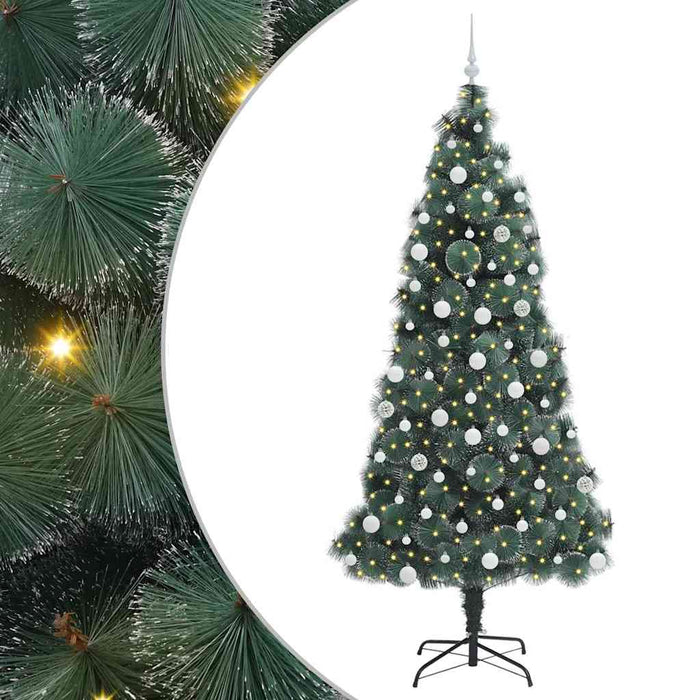 Pom de Crăciun artificial pre-iluminat cu set de globuri 210 cm - WALTI WALTI