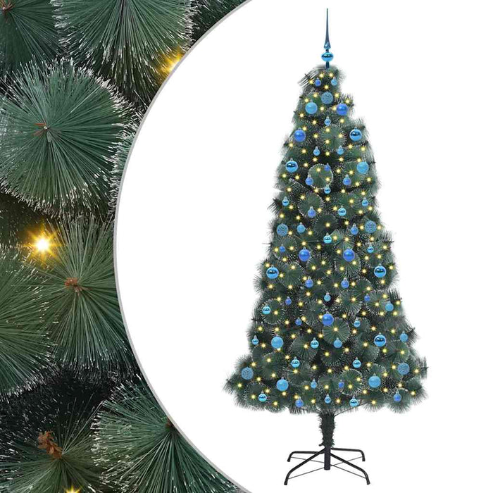 Brad de Crăciun artificial cu luminițe și set de globuri 210 cm - WALTI WALTI