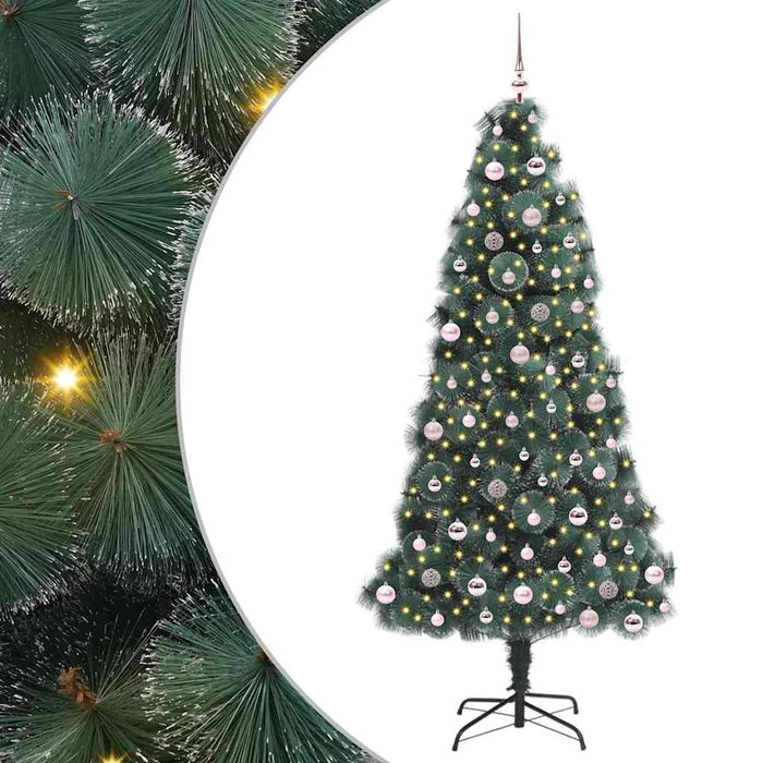 Pom de Crăciun artificial pre-luminat cu set de bile 240 cm - WALTI WALTI
