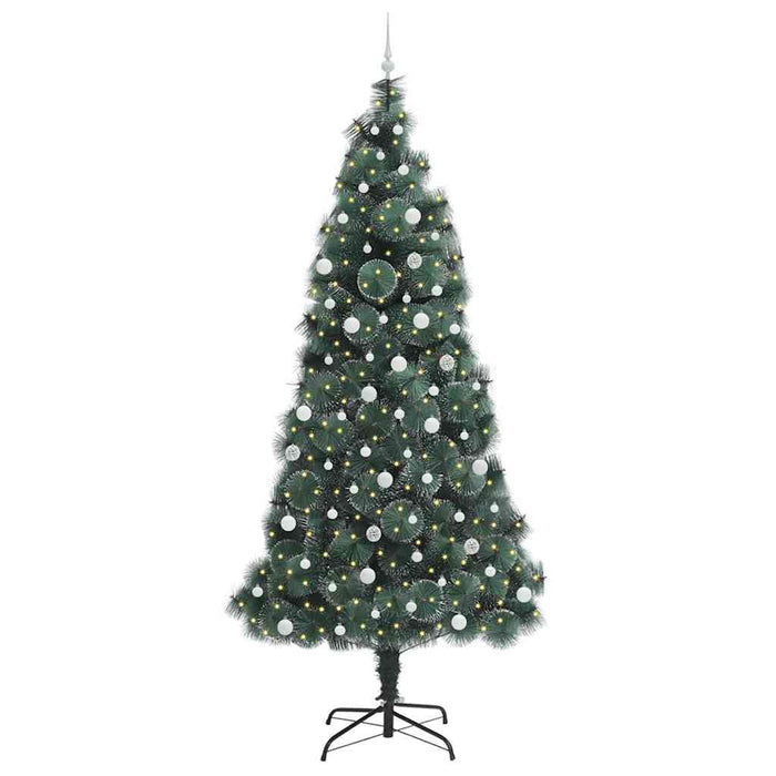 Brad artificial pre-luminat cu set de bile Verde 240 cm PET - WALTI WALTI