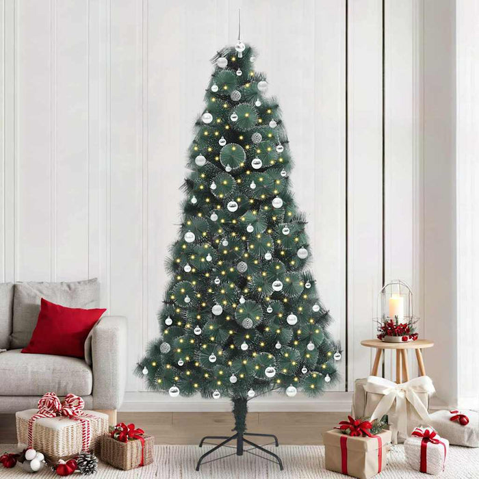 Brad de Crăciun artificial pre-luminat cu set de globuri 240 cm WALTI