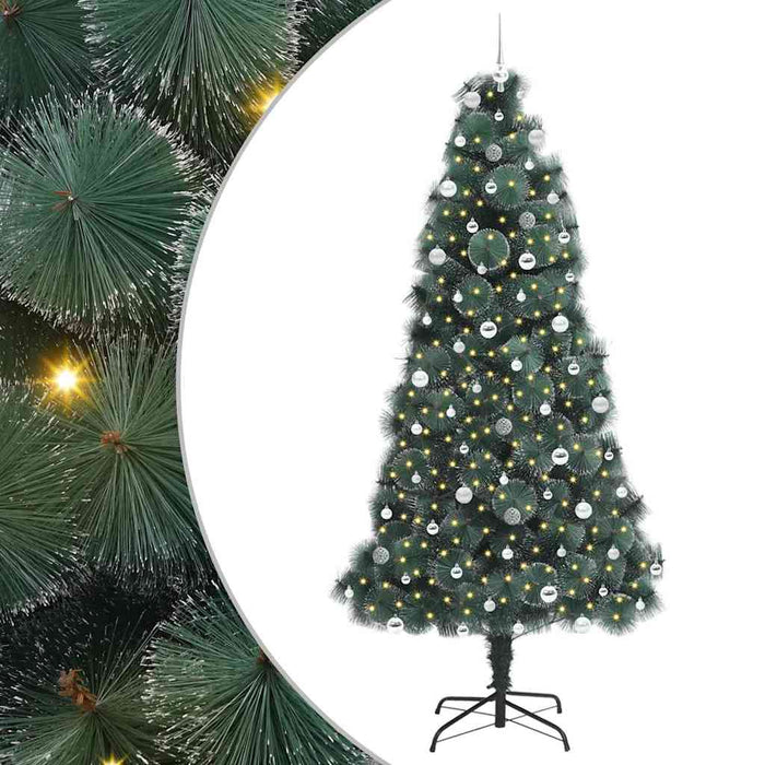 Brad de Crăciun artificial pre-luminat cu set de globuri 240 cm WALTI