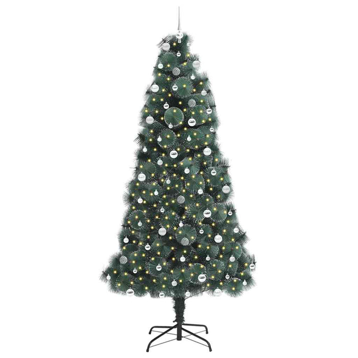 Brad de Crăciun artificial pre-luminat cu set de globuri 240 cm WALTI