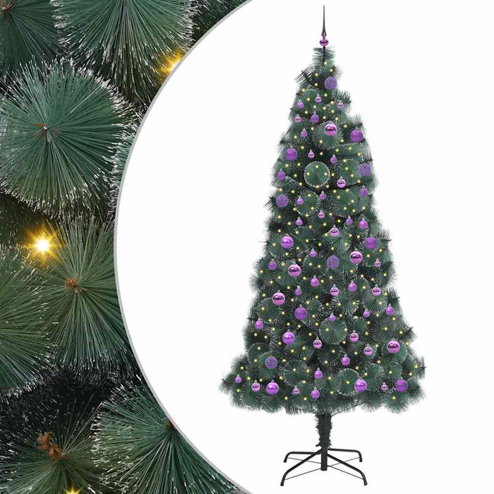 Brad de Crăciun artificial cu lumini și set de globuri 240 cm - WALTI WALTI