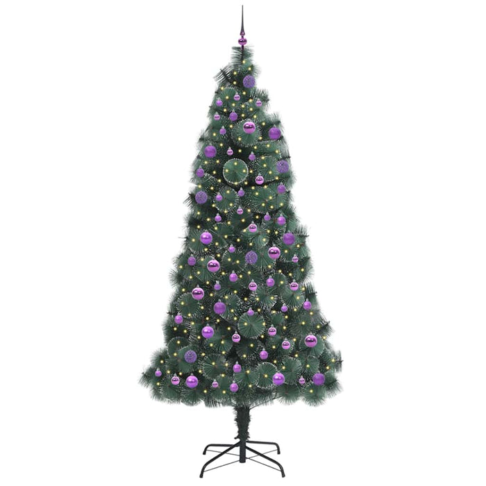 Brad de Crăciun artificial cu lumini și set de globuri 240 cm - WALTI WALTI