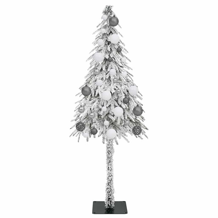 Brad de Crăciun cu 150 LED cu suport Alb 150 cm PE și Oțel - WALTI WALTI