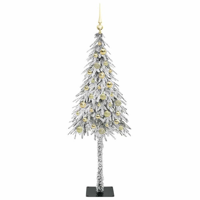 Brad de Crăciun cu 150 LED cu suport Alb 150 cm PE și Oțel WALTI