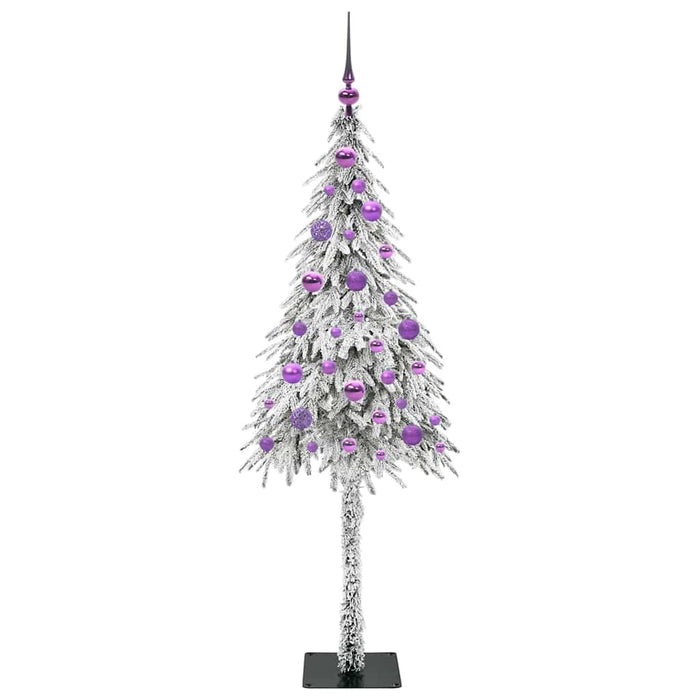 Brad de Crăciun cu 150 LED cu suport Alb 150 cm PE și Oțel - WALTI WALTI