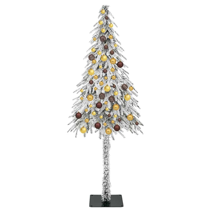 Brad de Crăciun cu 300 LED cu suport Alb 180 cm PE și Oțel WALTI
