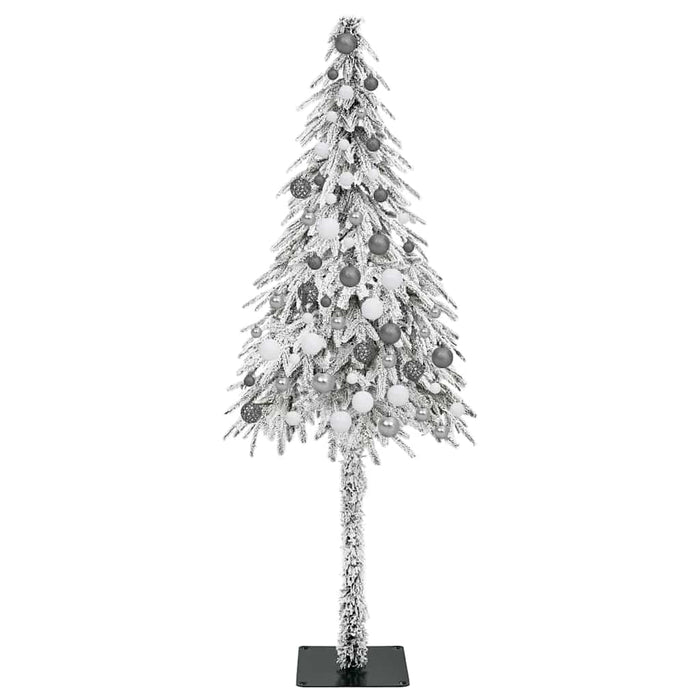 Brad de Crăciun cu 300 LED cu suport Alb 180 cm PE și Oțel WALTI