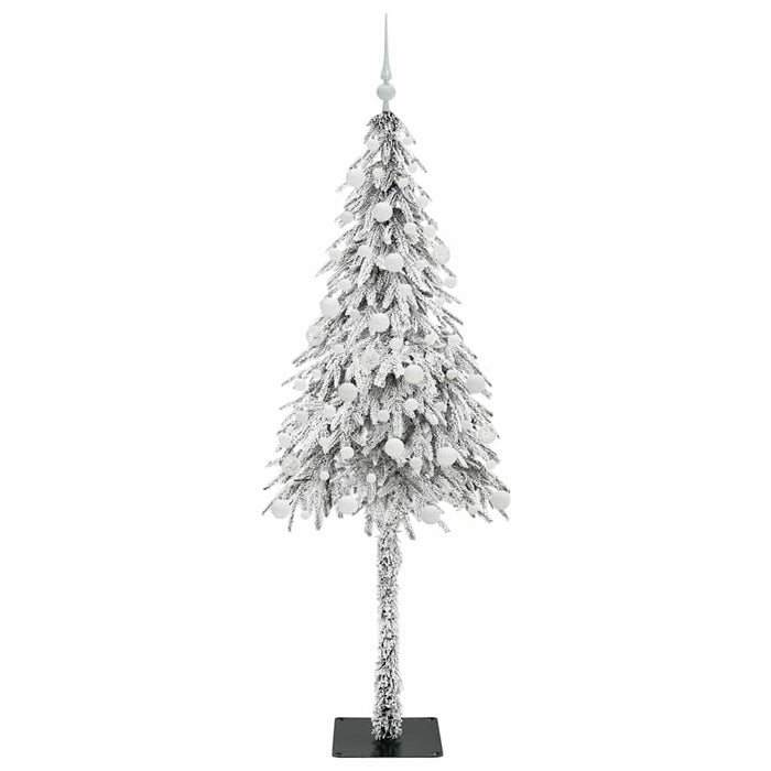 Brad de Crăciun cu 300 LED cu suport Alb 180 cm PE și Oțel WALTI
