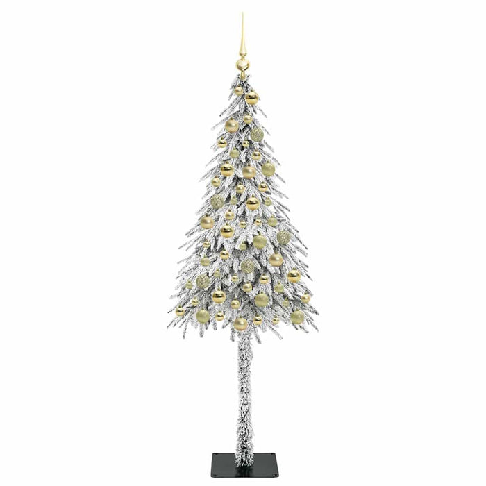 Brad de Crăciun cu 300 LED cu suport Alb 180 cm PE și Oțel WALTI