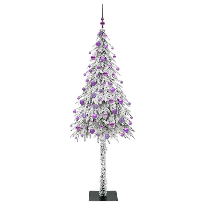 Brad de Crăciun cu 300 LED cu suport Alb 180 cm PE și Oțel WALTI