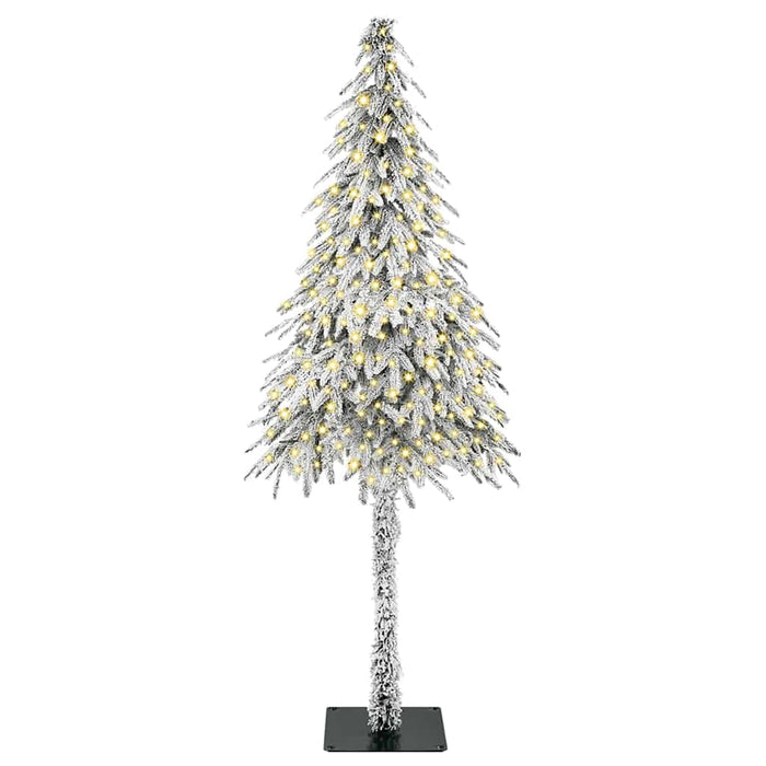Brad de Crăciun cu 300 LED cu suport Alb 210 cm PE și Oțel - WALTI WALTI