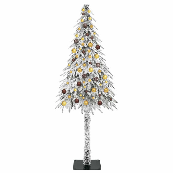 Brad de Crăciun cu 300 LED cu suport Alb 210 cm PE și Oțel WALTI