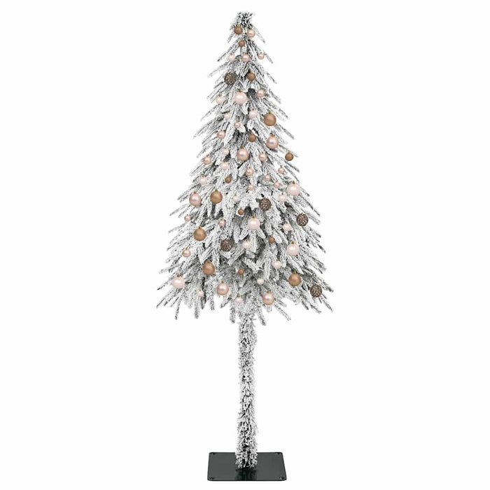 Brad de Crăciun cu 300 LED cu suport Alb 210 cm PE și Oțel - WALTI WALTI