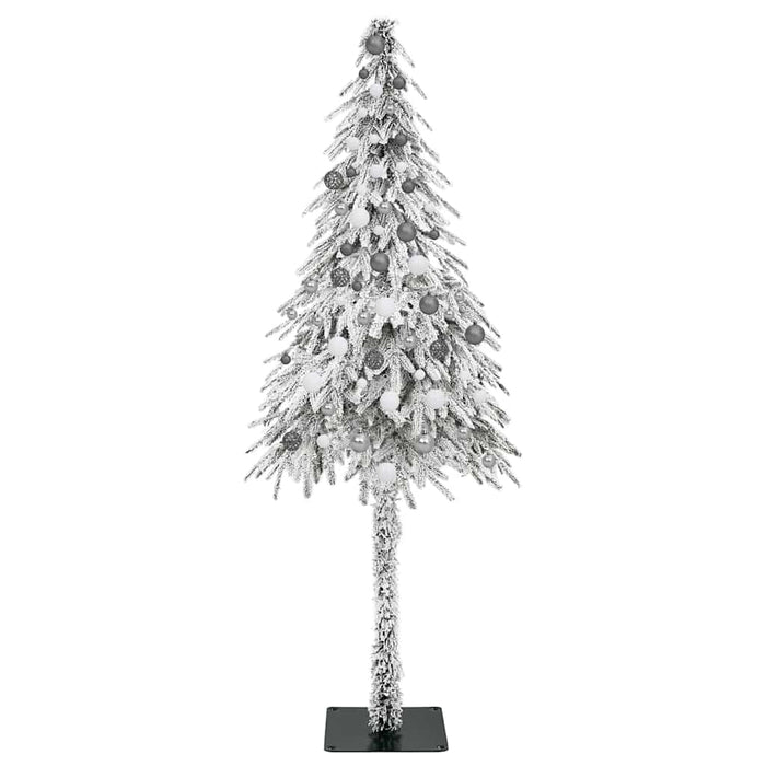 Brad de Crăciun cu 300 LED cu suport Alb 210 cm PE și Oțel - WALTI WALTI