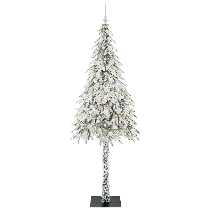 Brad de Crăciun cu 300 LED cu suport Alb 210 cm PE și Oțel - WALTI WALTI