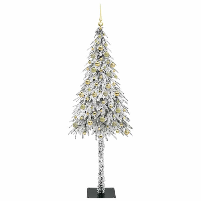 Brad de Crăciun cu 300 LED cu suport Alb 210 cm PE și Oțel WALTI