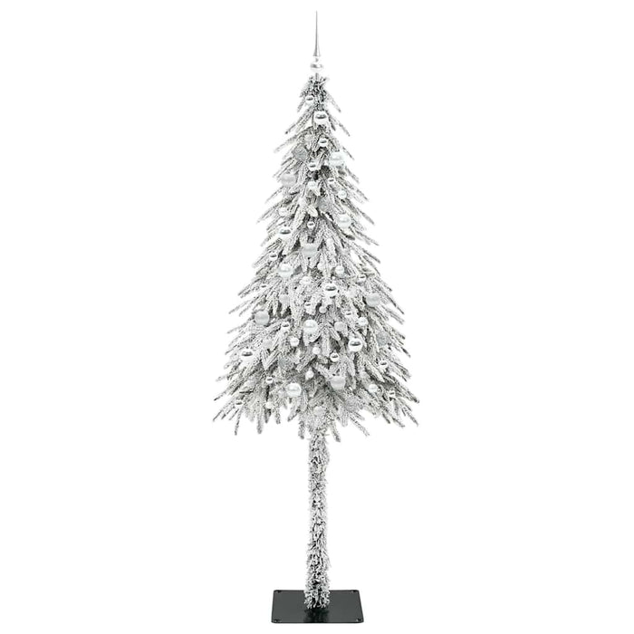 Brad de Crăciun cu 300 LED cu suport Alb 210 cm PE și Oțel WALTI