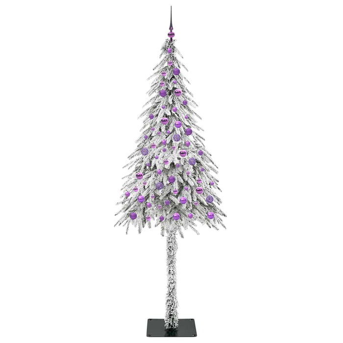 Brad de Crăciun cu 300 LED cu suport Alb 210 cm PE și Oțel - WALTI WALTI
