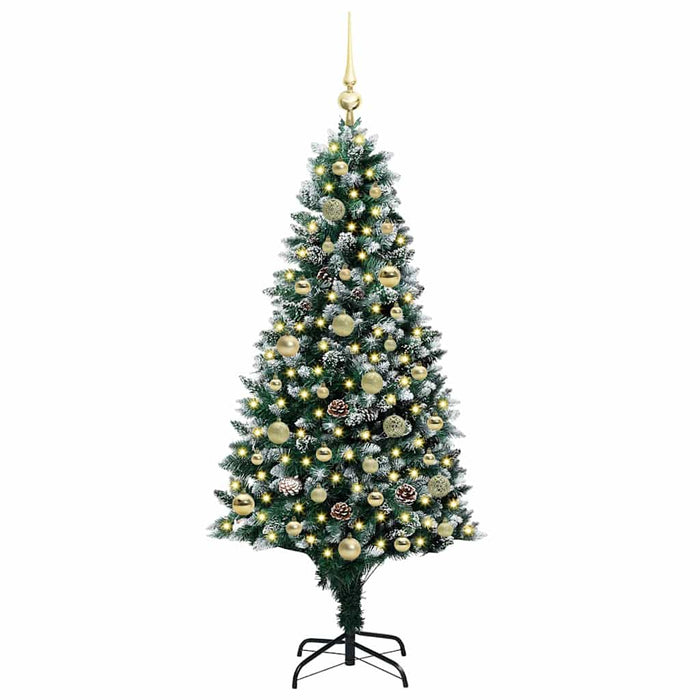 Brad de Crăciun artificial Verde 150 cm PVC și Oțel și Plastic WALTI