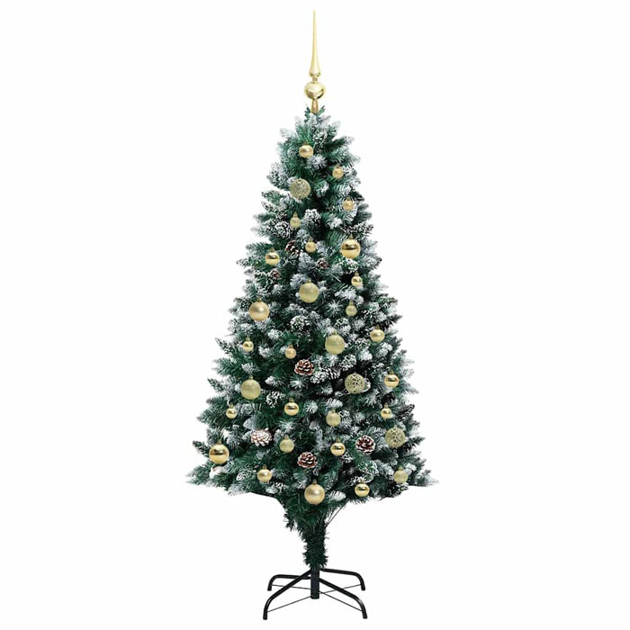 Brad de Crăciun artificial Verde 150 cm PVC și Oțel și Plastic WALTI