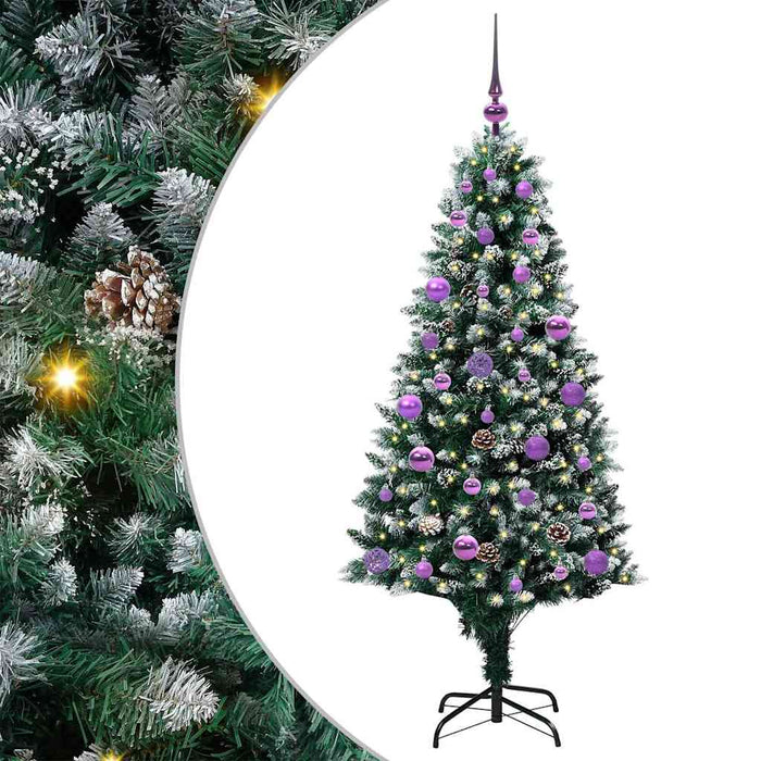 Brad de Crăciun artificial Verde 150 cm PVC și Oțel și Plastic WALTI