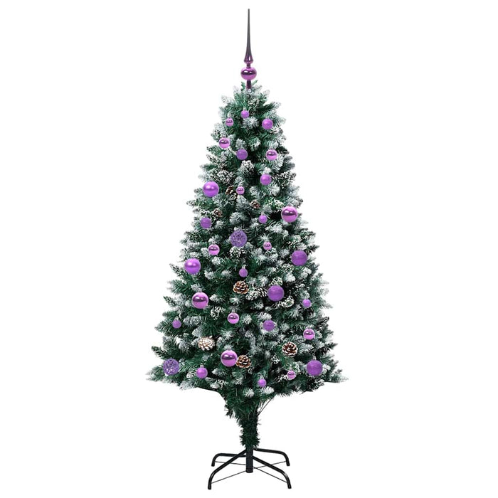 Brad de Crăciun artificial Verde 150 cm PVC și Oțel și Plastic WALTI