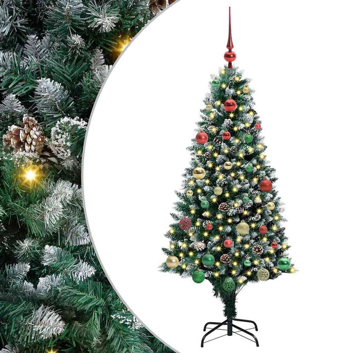 Brad de Crăciun artificial Verde 150 cm PVC și Oțel și Plastic WALTI