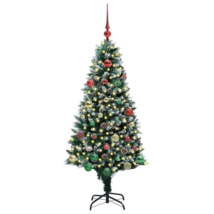 Brad de Crăciun artificial Verde 150 cm PVC și Oțel și Plastic WALTI