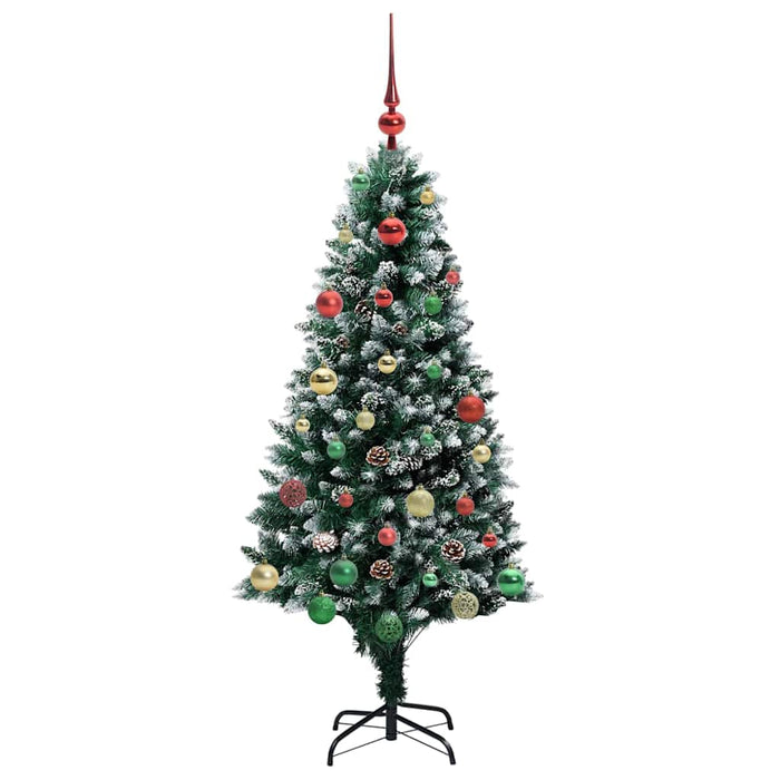 Brad de Crăciun artificial Verde 150 cm PVC și Oțel și Plastic WALTI