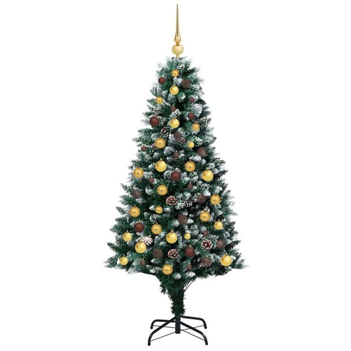 Brad de Crăciun artificial Verde 180 cm PVC și Oțel și Plastic WALTI