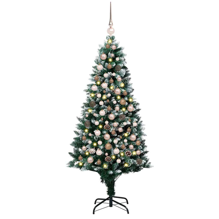 Brad de Crăciun artificial Verde 180 cm PVC și Oțel și Plastic WALTI