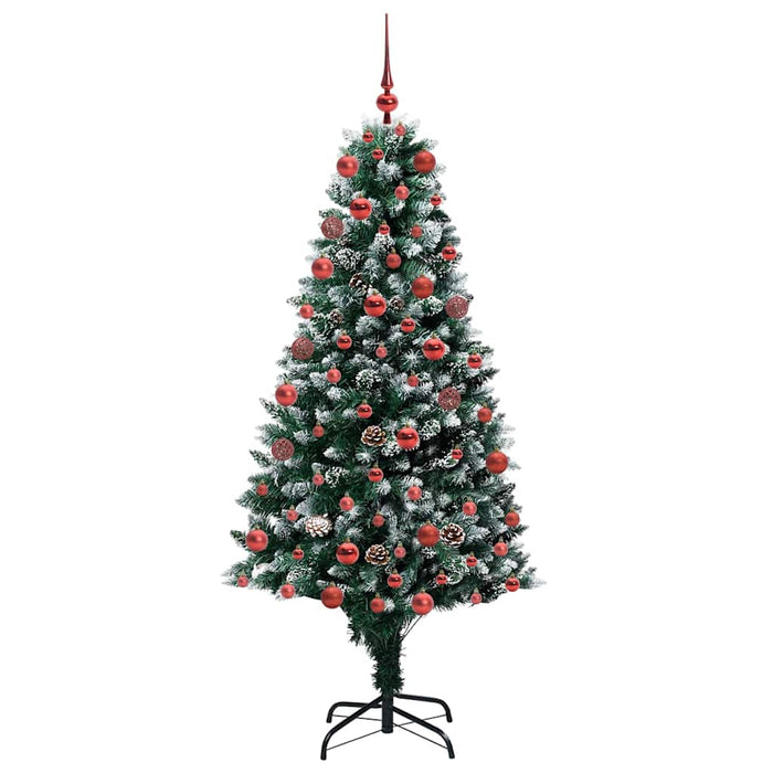 Brad de Crăciun artificial Verde 180 cm PVC și Oțel și Plastic - WALTI WALTI