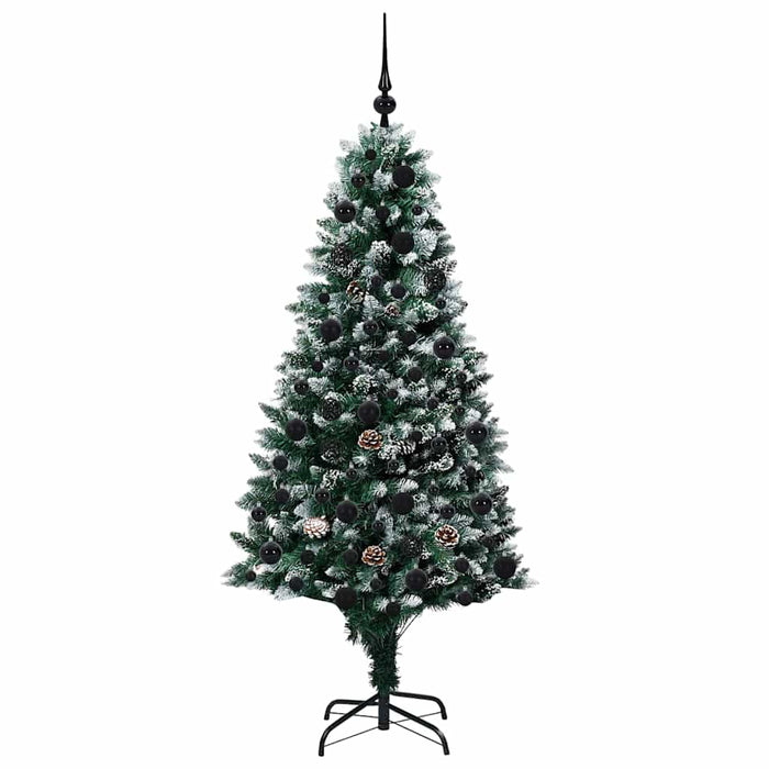 Brad de Crăciun artificial Verde 180 cm PVC și Oțel și Plastic - WALTI WALTI