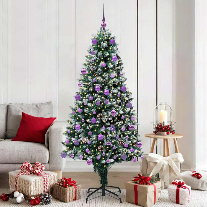 Brad de Crăciun artificial Verde 180 cm PVC și Oțel și Plastic - WALTI WALTI