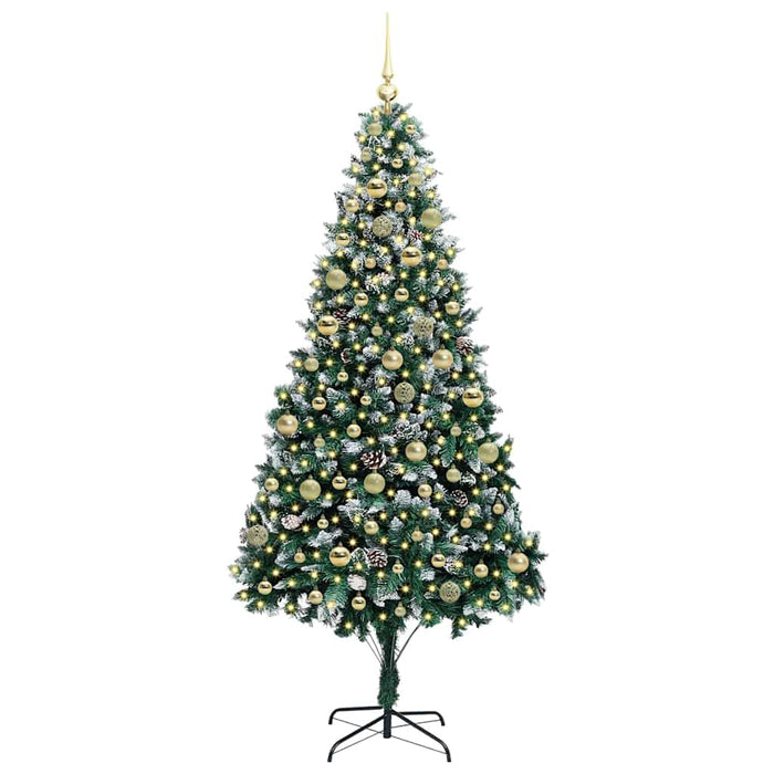 Brad de Crăciun artificial Verde 210 cm PVC și oțel și plastic WALTI
