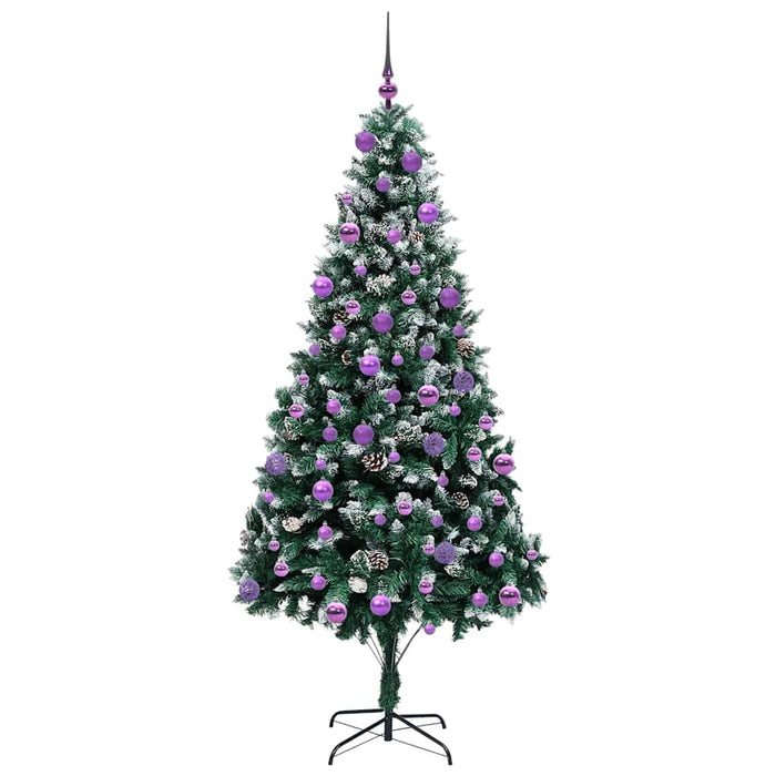 Brad de Crăciun artificial Verde 210 cm PVC și Oțel și Plastic - WALTI WALTI