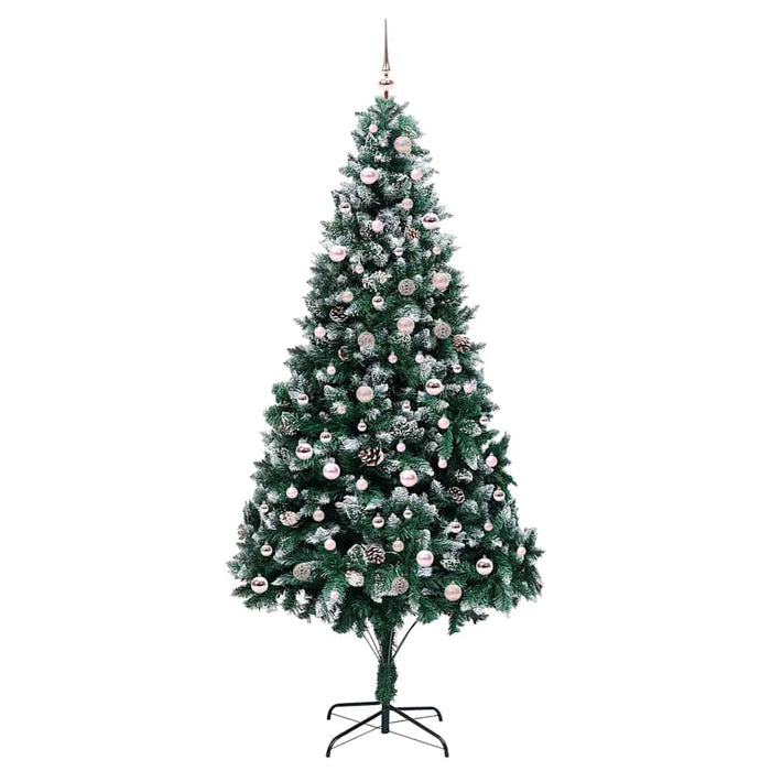Brad de Crăciun artificial Verde 240 cm PVC și Oțel și Plastic - WALTI WALTI