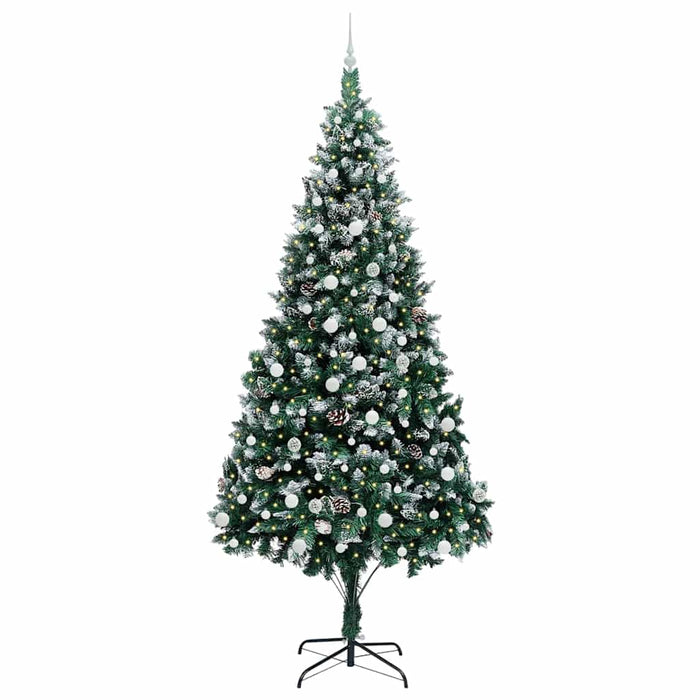 Brad de Crăciun artificial Verde 240 cm PVC și Oțel și Plastic - WALTI WALTI