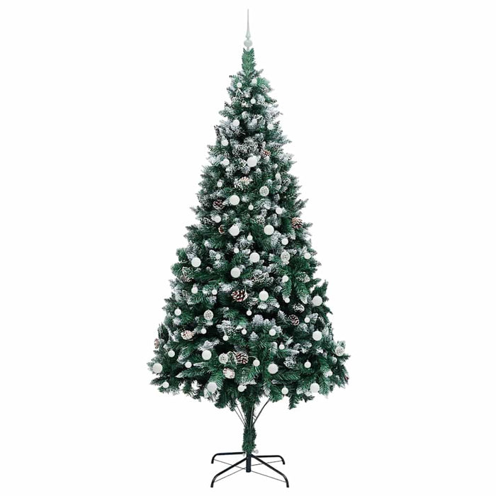 Brad de Crăciun artificial Verde 240 cm PVC și Oțel și Plastic - WALTI WALTI