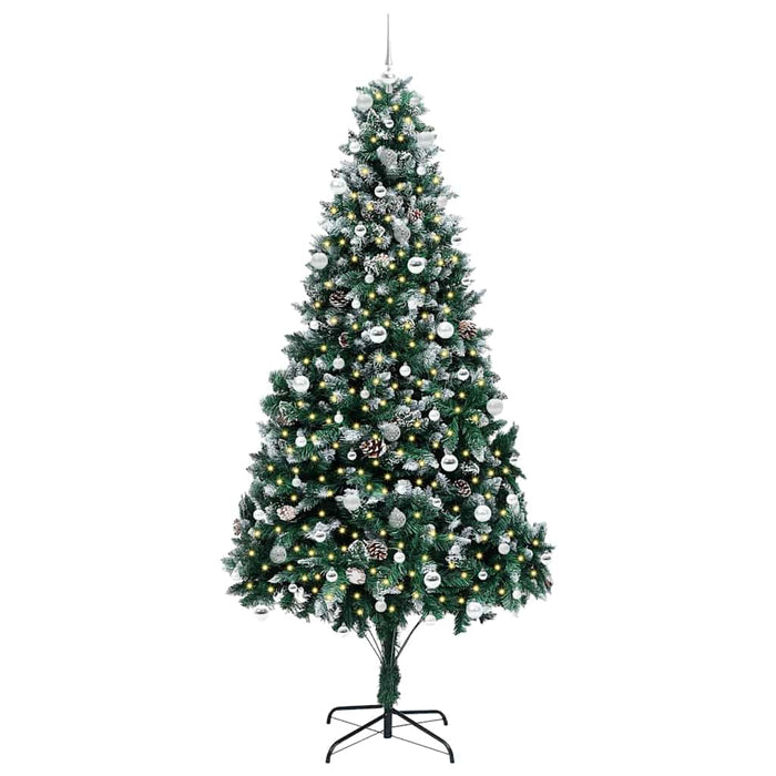 Brad de Crăciun artificial Verde 240 cm PVC și Oțel și Plastic - WALTI WALTI