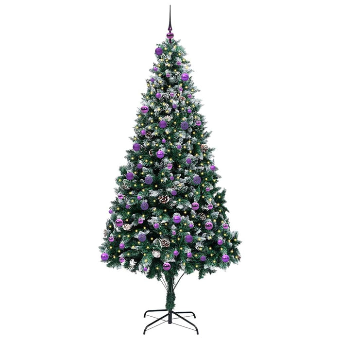 Brad de Crăciun artificial Verde 240 cm PVC și Oțel și Plastic - WALTI WALTI